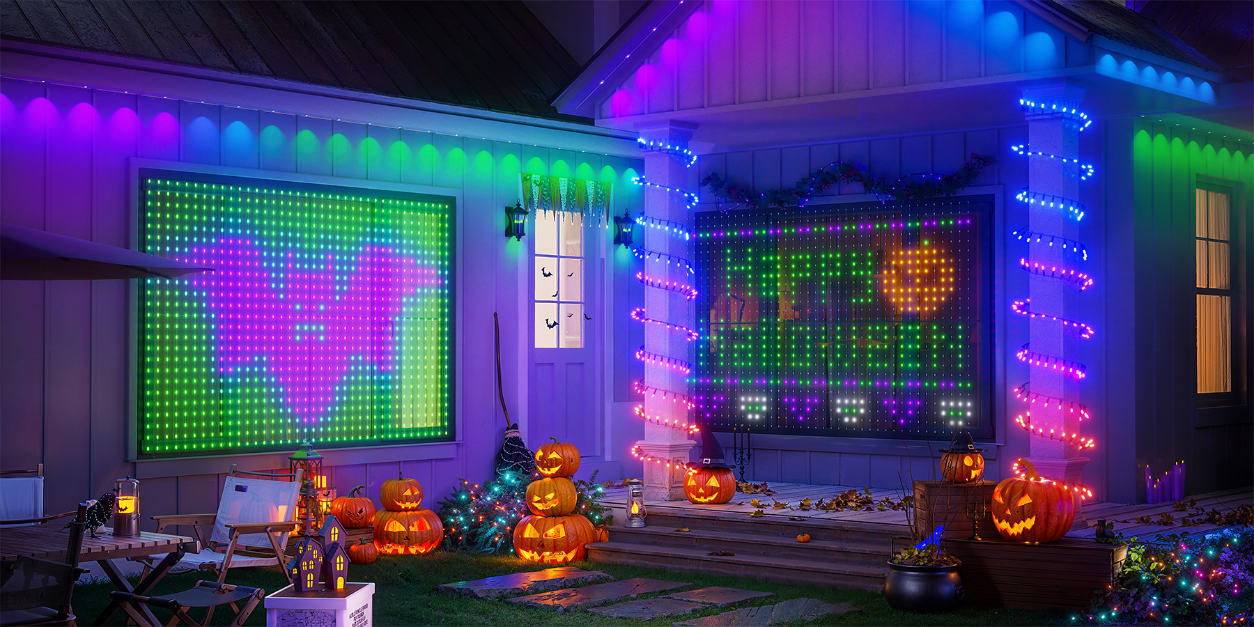 YEELIGHT Smart Outdoor Permanent String Light, 150 Ft, 20+